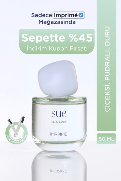 Imprime Sue EDP Kadın Parfüm 50ml | Çiçeksi & Pudralı | Şakayık, Limon, Gül, ...