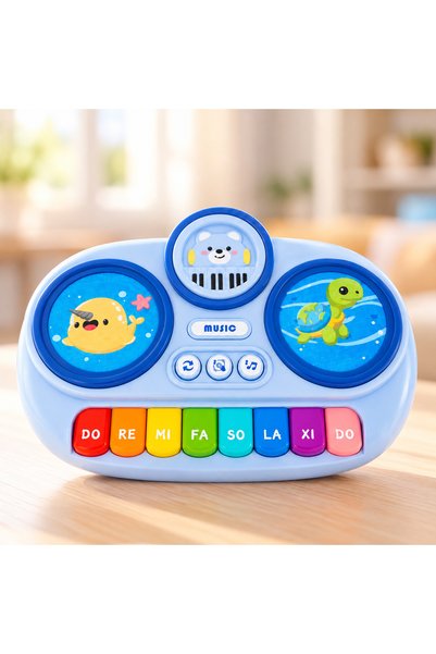 Salamandra Kids Pian de jucărie pentru copii cu lumini și sunete, jucărie int...