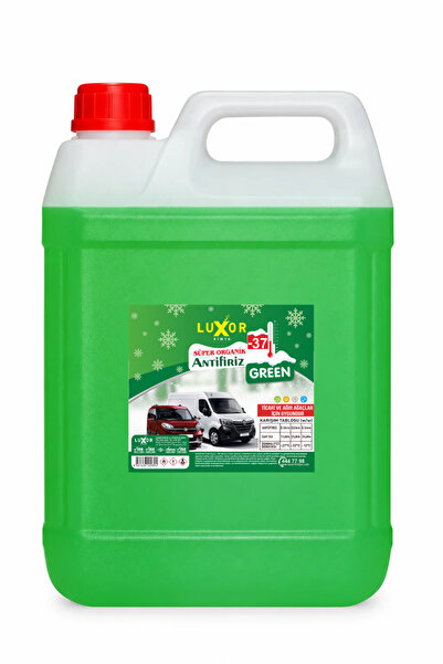 Luxor Kimya Kimya 4 Mevsim -37°c Super Organik Yeşil Antifiriz 5 Lt (ÜRETİM T...