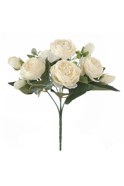 Choice WHITE 30CM Fake Roses Silk Peony Artificial Flowers Cheap New Year's C...