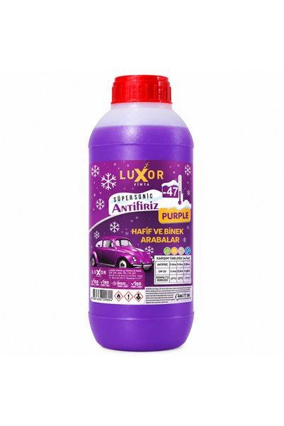 Luxor Kimya 4 Mevsim -47°c Supersonic Mor Antifiriz 1 Lt