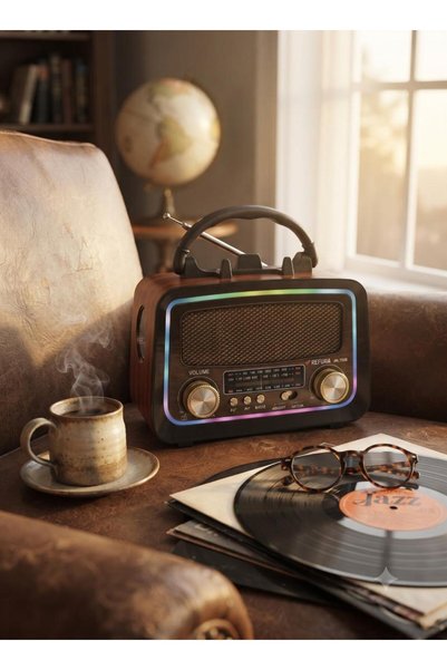 Refura - SA Refura Radio FM - AM - SW Gold/Brown/Black Bluetooth Portable Aud...