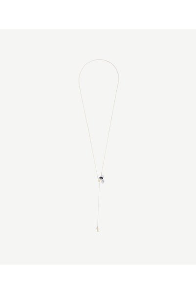 Yargıcı Adjustable Y Necklace with Jasper Stone