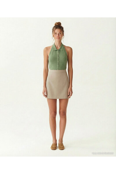 Yargıcı A Form High Waist Skirt