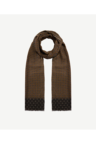 Yargıcı Geometric Patterned Wool Shawl