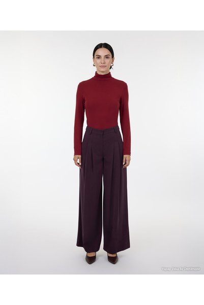 Yargıcı Wide Leg Regular Waist Pants