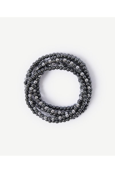 Yargıcı Hematite Stone Multi-Row Bracelet
