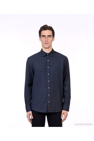 Yargıcı Cotton Regular Shirt Collar Long Sleeve Shirt