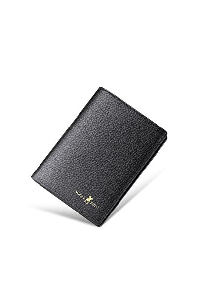 WİLLİAMPOLO Мъжки черен портфейл