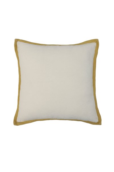 Yargıcı Overlock-Edged Linen Cotton Square Pillow (45X45 cm)