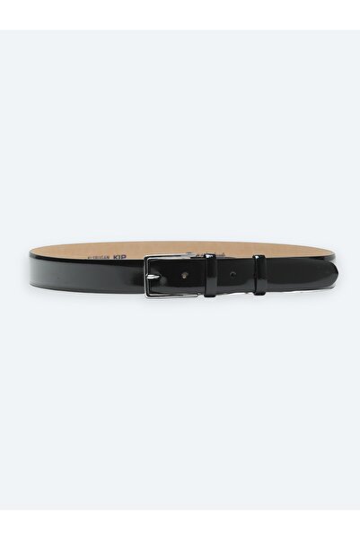 Kip Black Patent Leather Belt