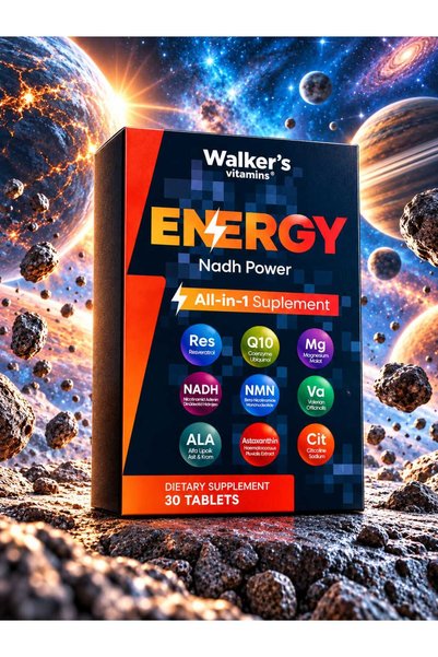WalkersVitamins Energy Nadh Power 30 Tablets 2-Pack - Nadh, Nmn, Q10 & Magnesium
