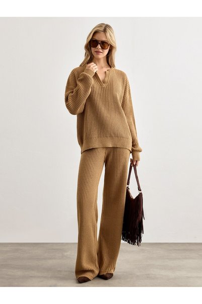 MARLİNG Camel Knitwear Set