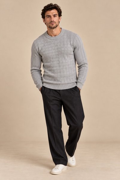 ALEXANDERGARDI Crew Neck Men's Sweater(E23-6714)