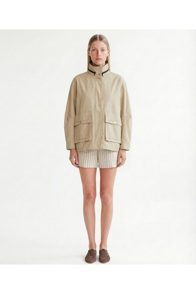 Yargıcı Wide Hooded Collar Long Sleeve Raincoat