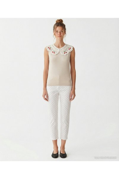 Yargıcı Regular Peter Pan collar Sleeveless Sweater