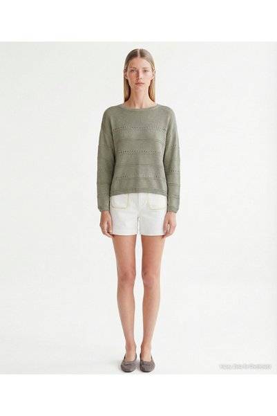 Yargıcı Regular Boat Neck Long Sleeve Sweater