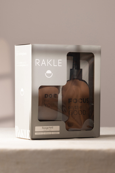 Rakle Serenity Sıvı Sabunluk ve Diş Fırçalık Seti Kiremit