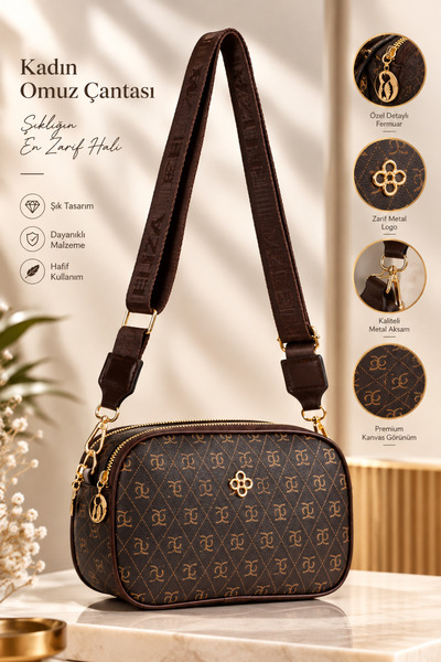 Newish Polo Women's Shoulder and Crossbody Bag with 2 Compartments, Daily Sty...