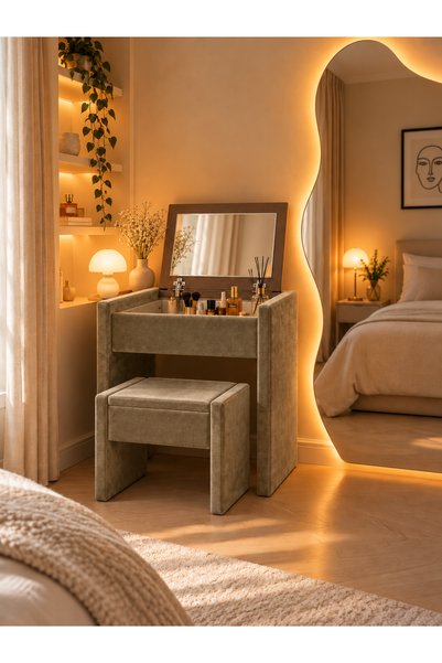 Pure Home VELLORA KARE MAKYAJ MASASI VE BERJER