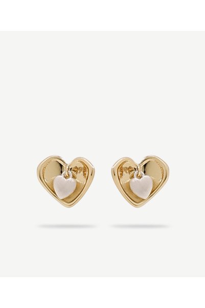 Yargıcı Minimal Earrings with Hearts