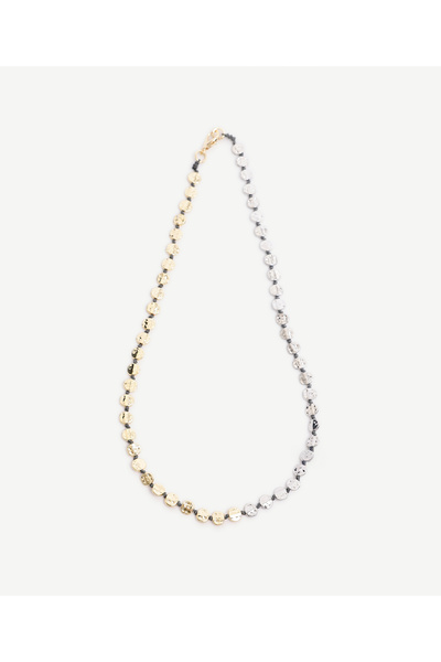 Yargıcı Gold and Silver Detailed Necklace