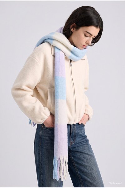 DeFacto Women's Plaid Scarf C6864Ax24Wn
