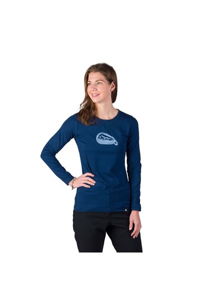 NORTHFINDER Tricou din bambus de drumeție pentru femei HENNA, Albastru