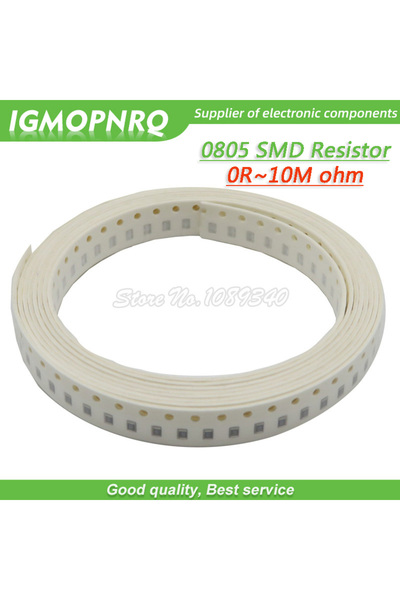 Choice47 22K 100Pcs 0805 SMD 1/4W resistor resistance 0R - 10M 1.8R 10R 100R ...