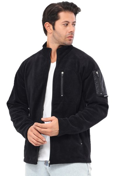 Polviton Erkek Polar Ceket Tam Fermuarlı 4 Cepli Outdoor Softshell Tactical F...