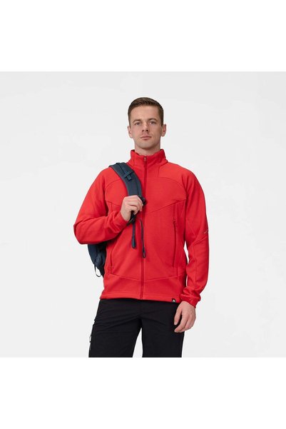 NORTHFINDER Hanorac fleece pentru bărbați - GELDEK, Rosu