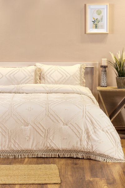 Elart Clara Bedspread Set (220X240 cm) Beige