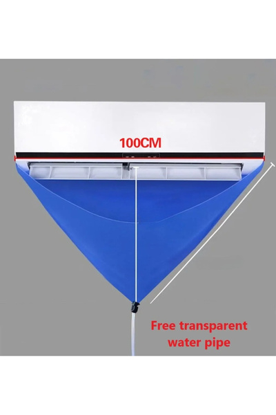 Choice Blue 100cm Thickened Cleaner Air Coditioning Cleaning Cover Bag PVC wi...