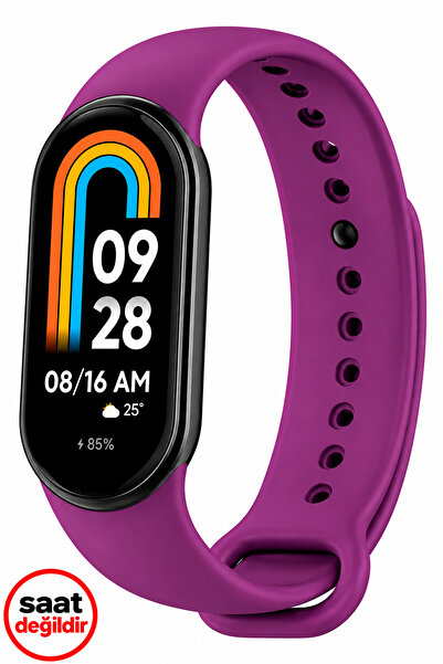 Dexmon Xiaomi Mi Band 8 Mi Band 9 Mi Band 10 Uyumlu Silikon Kordon Kayış Meta...