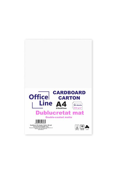 Libra Carton A4 200gr Dublucretat mat top.20 coli