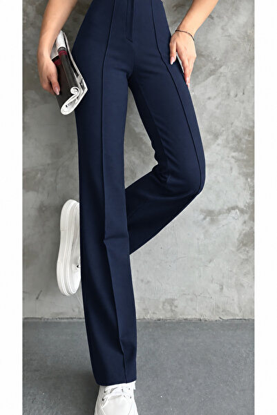 Wise&Go Store Γυναικείο παντελόνι παλάτσο με ψηλή μέση και στενή εφαρμογή