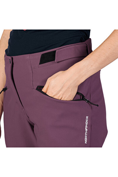NORTHFINDER Pantaloni softshell de schi pentru femei DANIA, Mov