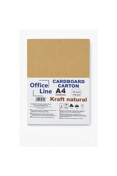 Libra Cutie carton A4 120g Kraft natur, 25 coli.