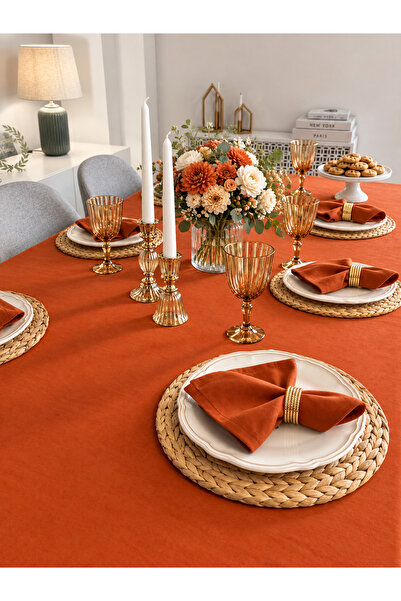 Decamor home Pearl Velvet Textured Tablecloth Tile