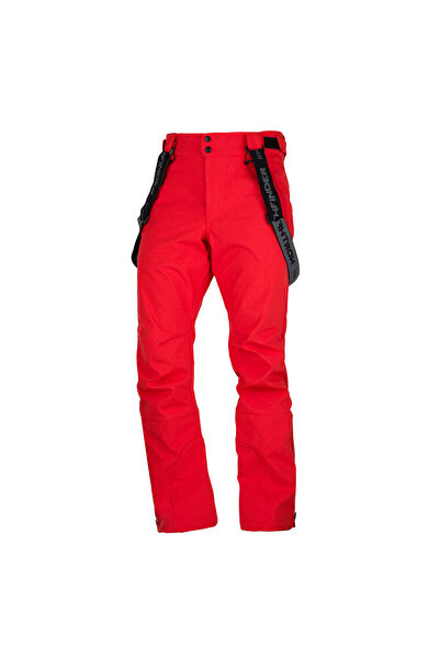 NORTHFINDER Pantaloni de schi softshell pentru bărbați TED roșii