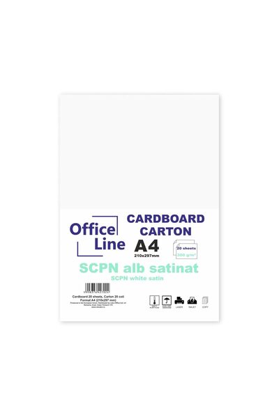 Libra Carton A4 300g SCPN alb satinat, 20 coli