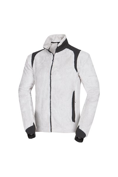NORTHFINDER Bluza fleece sherpa barbati Mikolaj lightgreenblack
