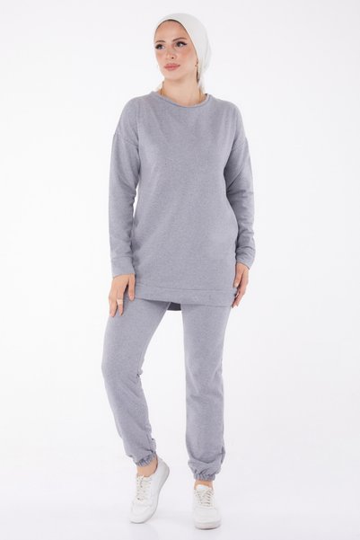 TOFİSA Tracksuit Set Gray - 13010-Gri