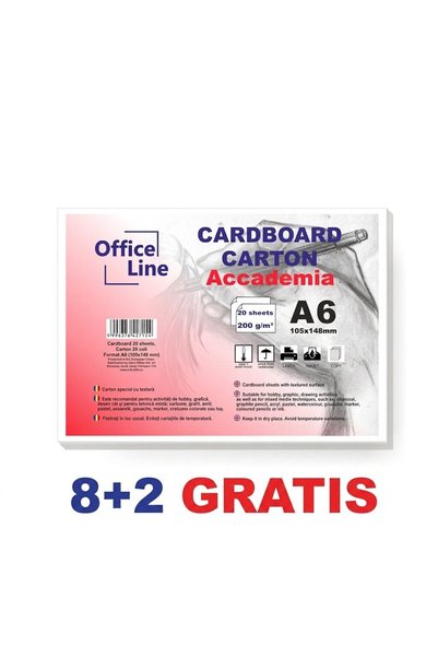 accademia 8+2 GRATIS Carton A6 200gr top.20 coli