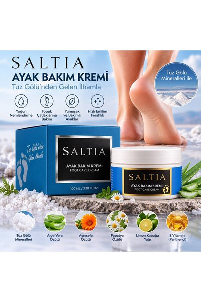 SALTIA Cosmetics Tuz Mineralli Ayak Bakım Kremi