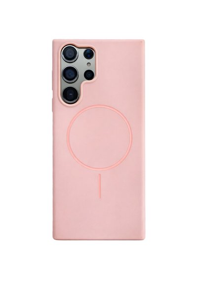Vissona Samsung Galaxy S23 Ultra Kılıf – İçi Kadife – MagSafe Uyumlu – Pembe ...