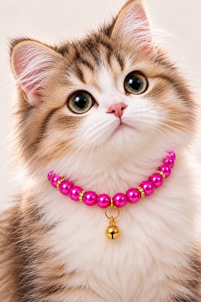 PHENORA Mor Kedi Kolyesi – Estetik Ve Şirin Çıngıraklı Kedi Tasması