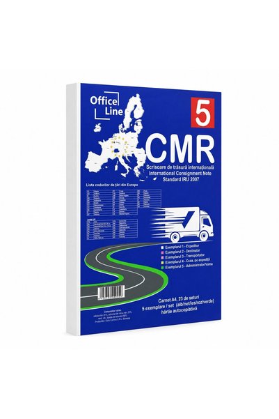 Officeline CMR A4 in 5 exemplare 25 seturi/carnet 125 file