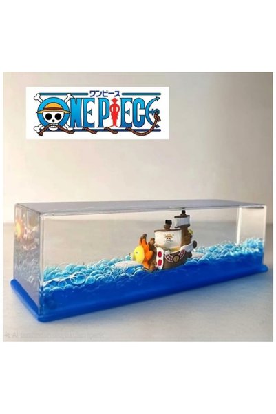 Meyra Accessories one piece bandai figürlü batmayan gemi canli rengi ve kalitesiyle şık hediyelik camlı batmayan gemi