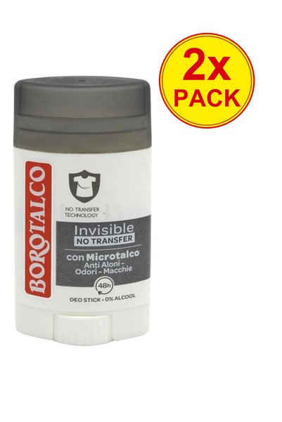Borotalco Pachet 2x Antiperspirant Stick 40ml Invizibil